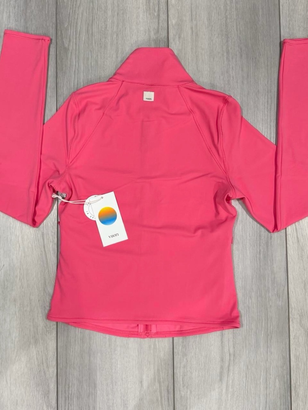 Vuori Women’s AllTheFeels Full-Zip Jacket in Sunset Pink — Size M - Picture 5 of 7